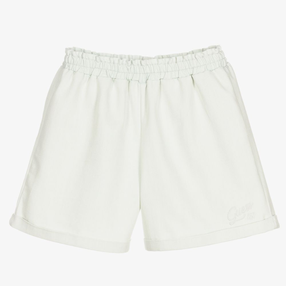 Guess - Short bleu en coton Ado fille | Childrensalon