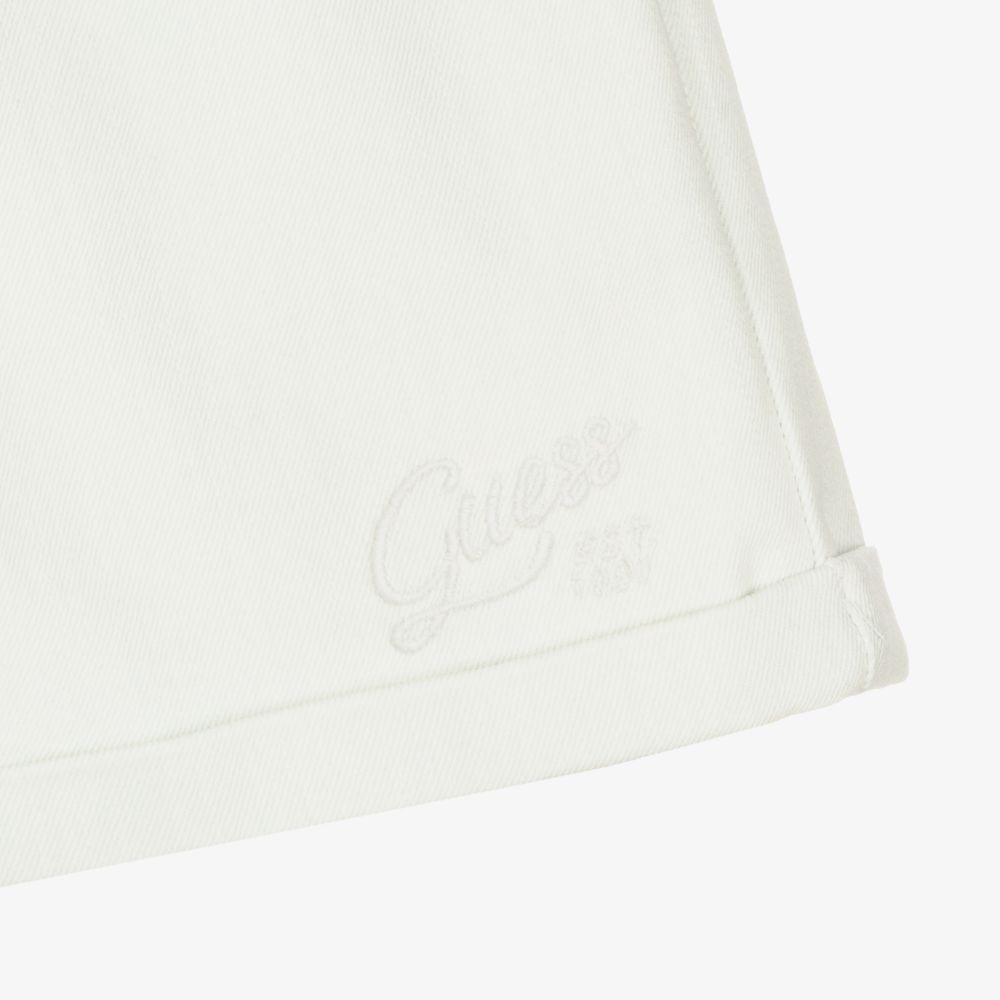 Guess-Голубые хлопковые шорты для девочек-подростков | Childrensalon Outlet