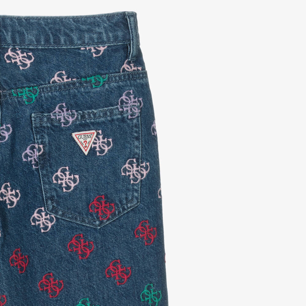 Guess-Синие джинсы  4G для девочек-подростков | Childrensalon Outlet