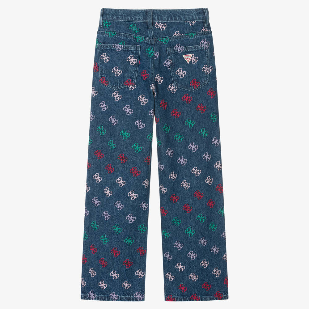 Guess-Синие джинсы  4G для девочек-подростков | Childrensalon Outlet