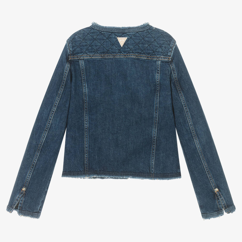 Guess-Teen Girls Blue Denim Jacket | Childrensalon Outlet