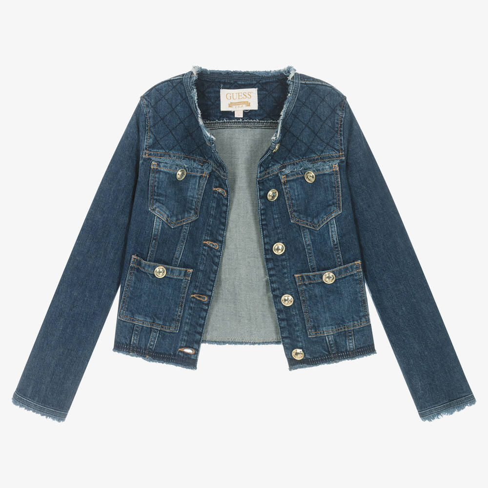 Giubbino jeans hotsell guess bambina