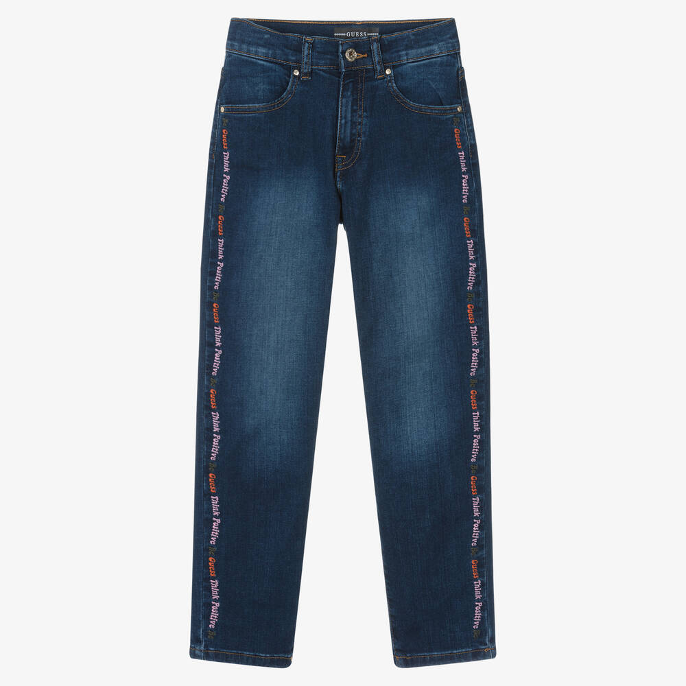 Guess - Blaue gerade Teen Denim-Jeans | Childrensalon