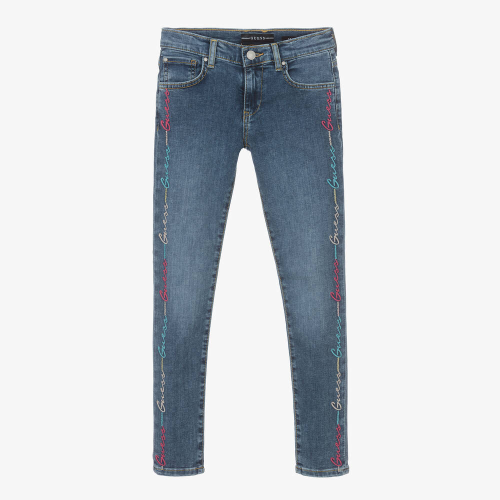 Guess-Синие джинсы скинни для девочек-подростков | Childrensalon Outlet