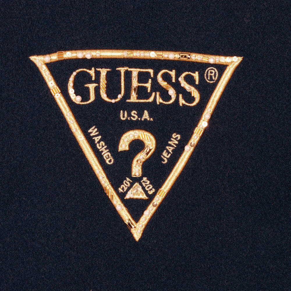 Guess-Синее платье-свитер для девочек-подростков | Childrensalon Outlet