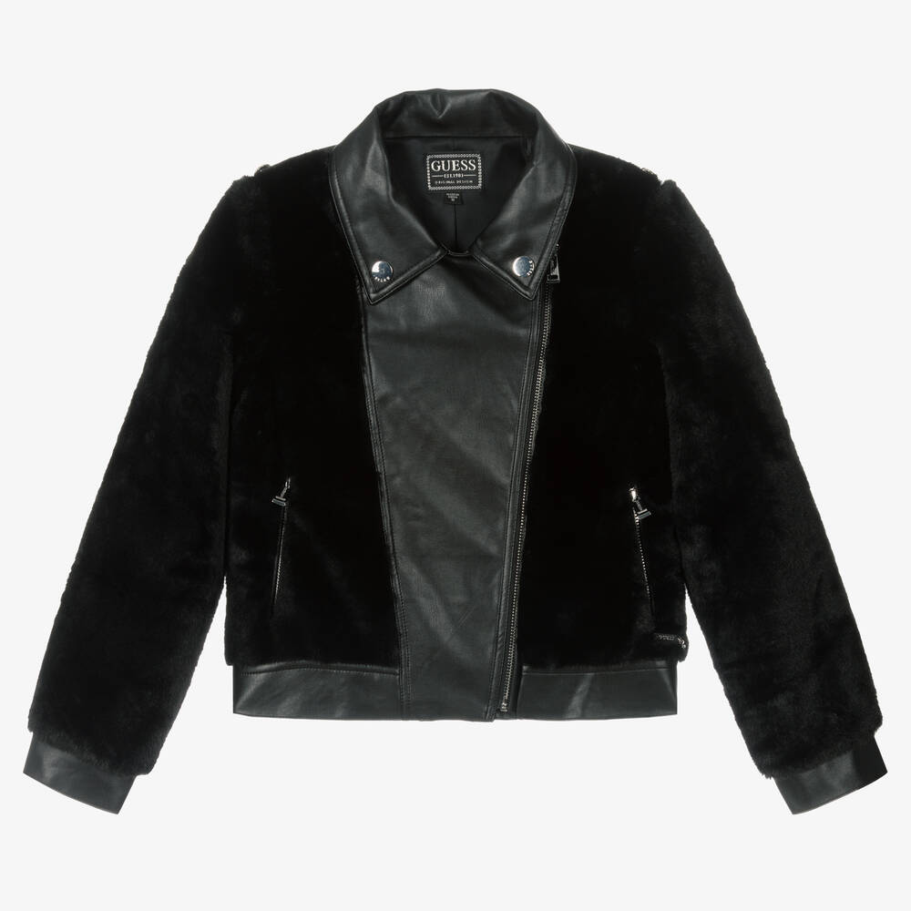 Veste fausse fourrure on sale guess