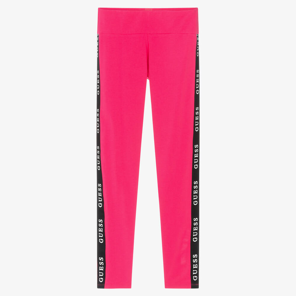 Guess-Легинсы цвета фуксии для подростков | Childrensalon Outlet