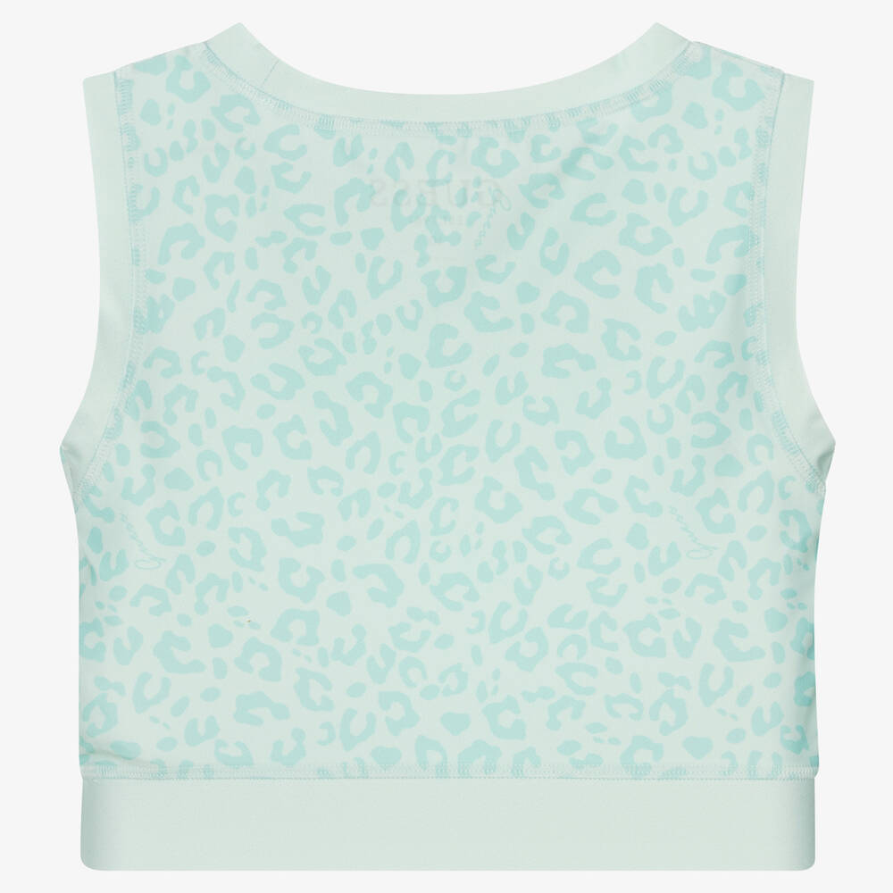 Guess-Teen Girls Green Cropped Top | Childrensalon Outlet