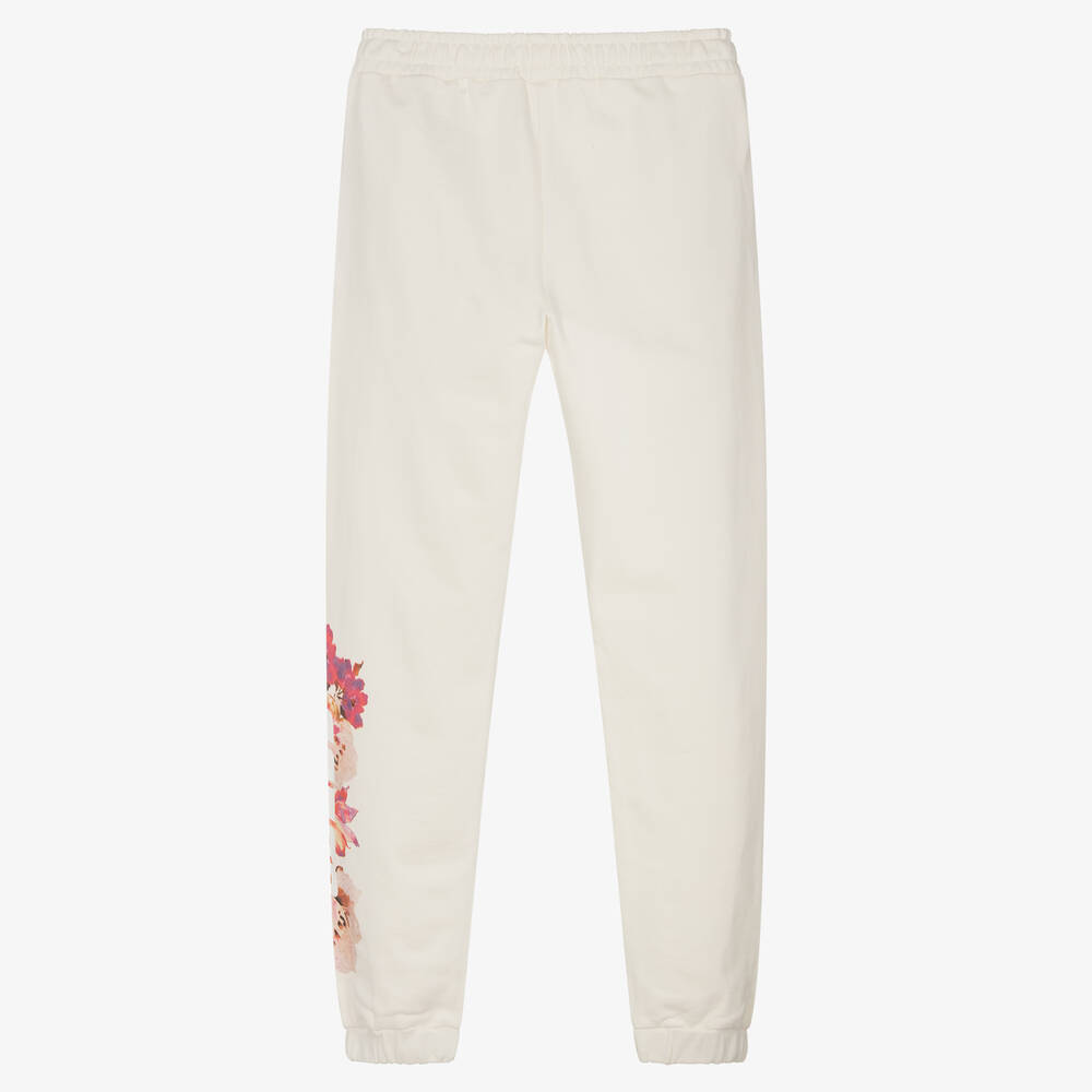 Guess-Кремовые хлопковые джоггеры с цветами | Childrensalon Outlet