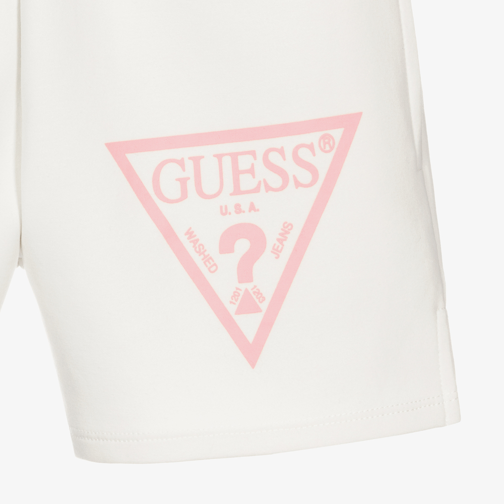 جيس-شورت تينز بناتي قطن عضوي جيرسي لون عاجي | Childrensalon Outlet