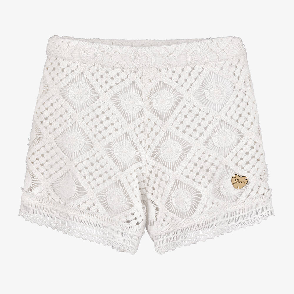 White guess shorts best sale