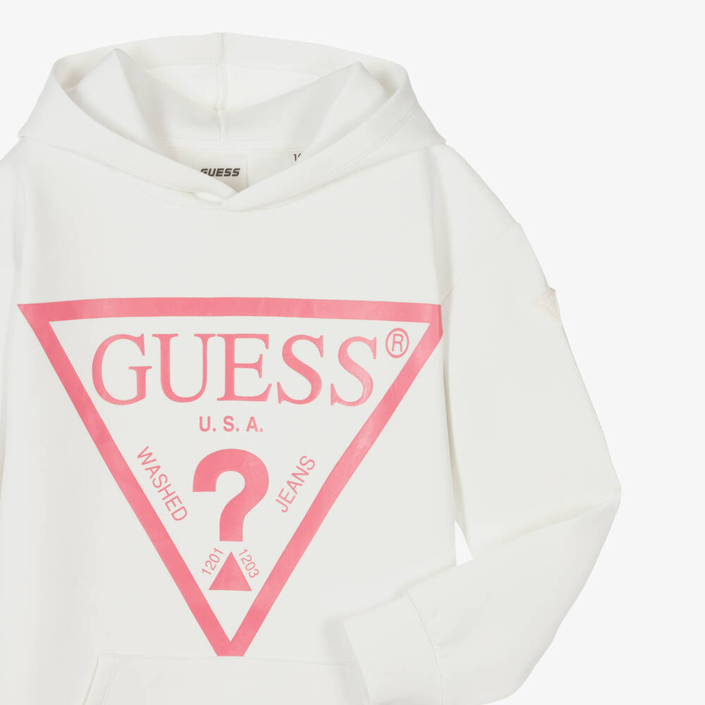 Guess-Teen Girls Ivory Logo Dress | Childrensalon Outlet