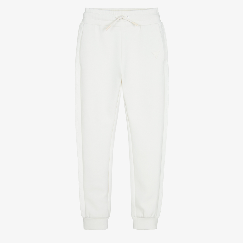 Guess-Teen Girls Ivory Logo Joggers | Childrensalon Outlet