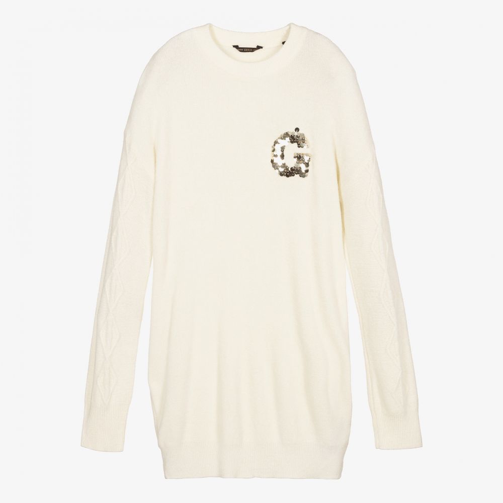 Guess - Teen Girls Ivory Sweater Dress | Childrensalon