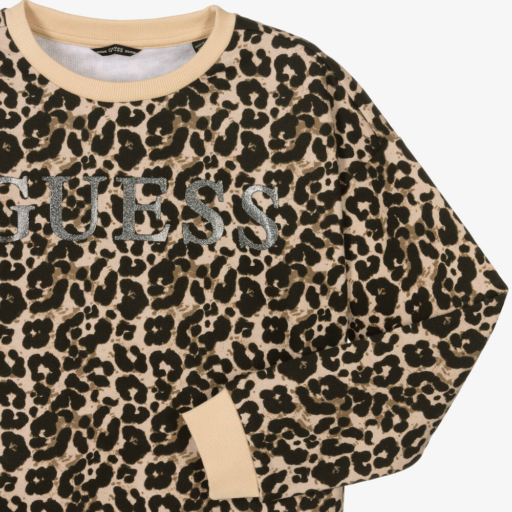 Guess on sale leopard sweater