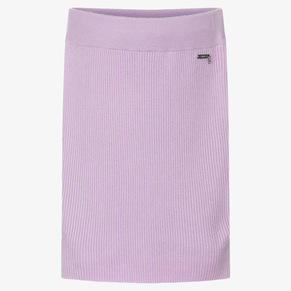 Guess - Teen Girls Lilac Knit Skirt | Childrensalon