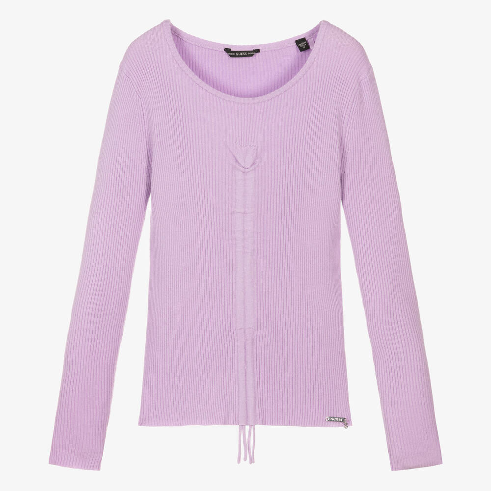 Guess - Fliederfarbenes Teen Strickoberteil (M) | Childrensalon