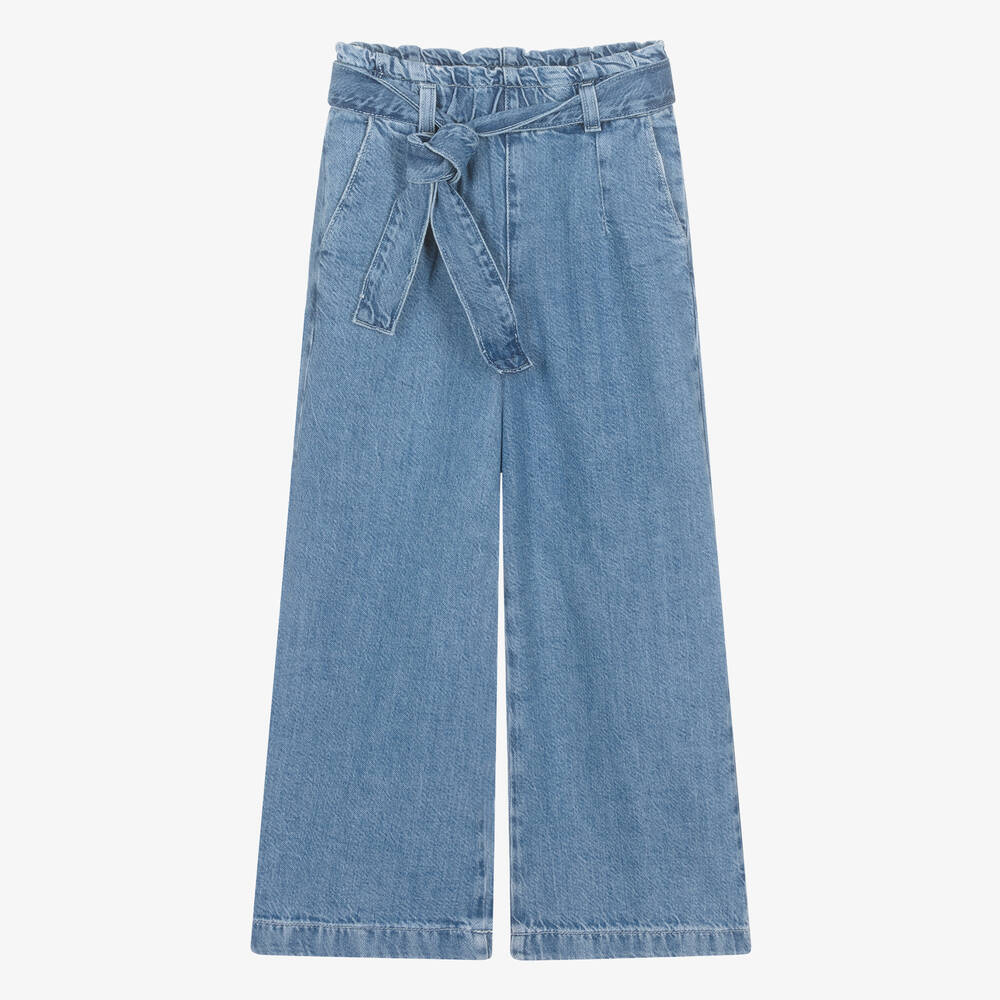 Guess-Синие джинсовые широкие джинсы для девочек-подростков | Childrensalon Outlet