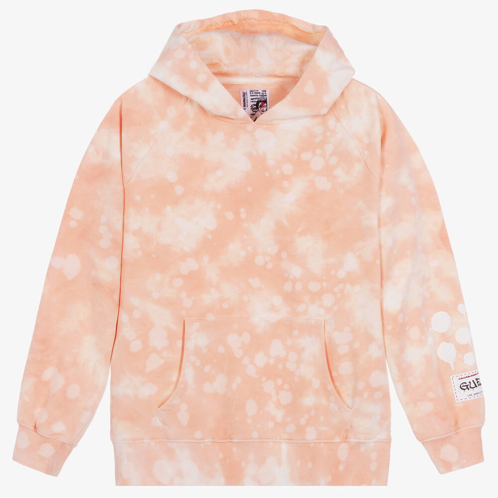 Guess - Sweat à capuche orange Banksy ado | Childrensalon