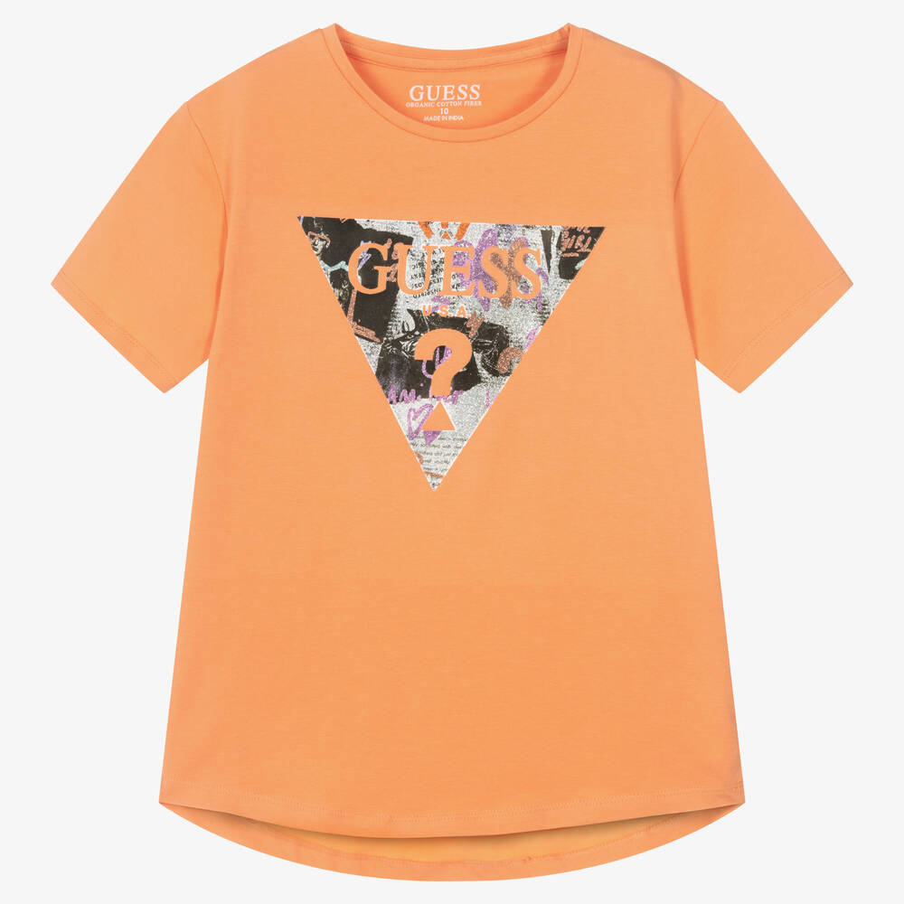 Guess orange shirt 2025