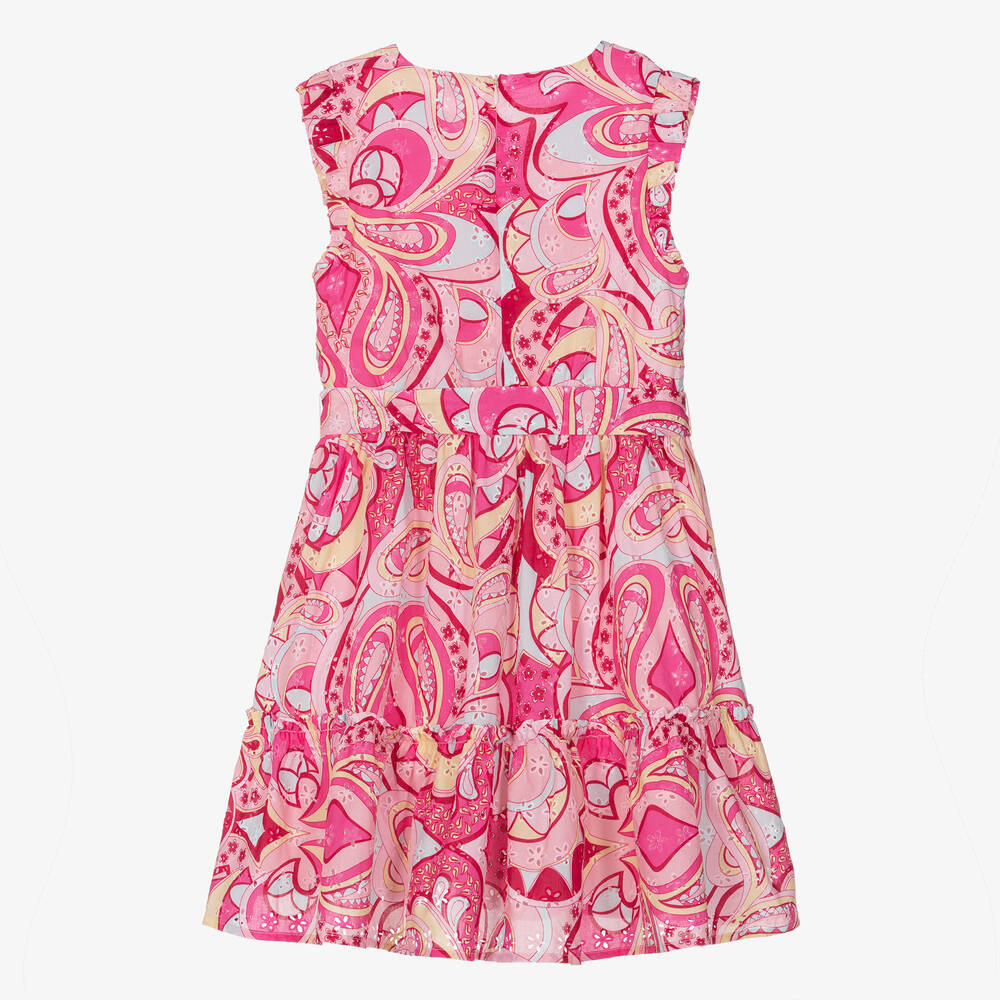 Guess-Teen Girls Pink Cotton Paisley Dress | Childrensalon Outlet