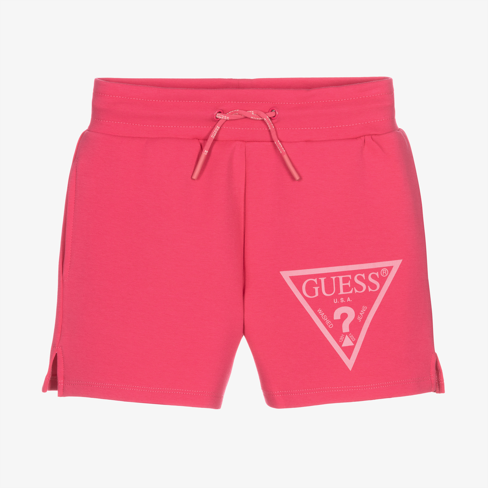 Guess - Розовые хлопковые шорты для девочек-подростков | Childrensalon