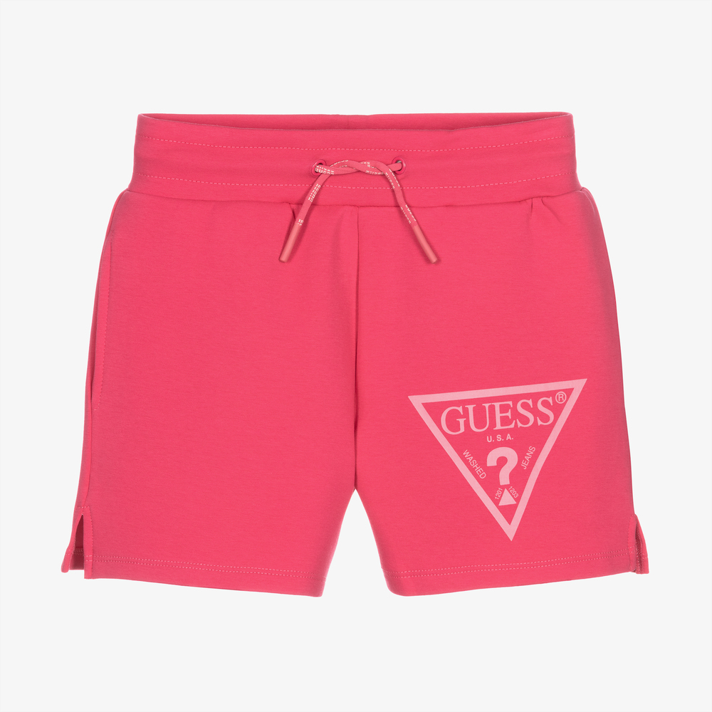 Guess-Розовые хлопковые шорты для девочек-подростков | Childrensalon Outlet