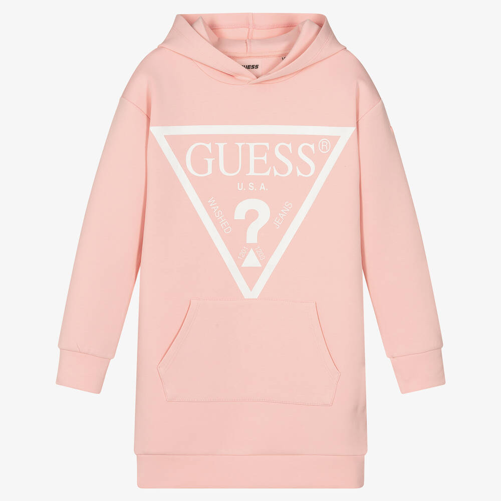 Guess - Teen Girls Pink Hooded Dress | Childrensalon