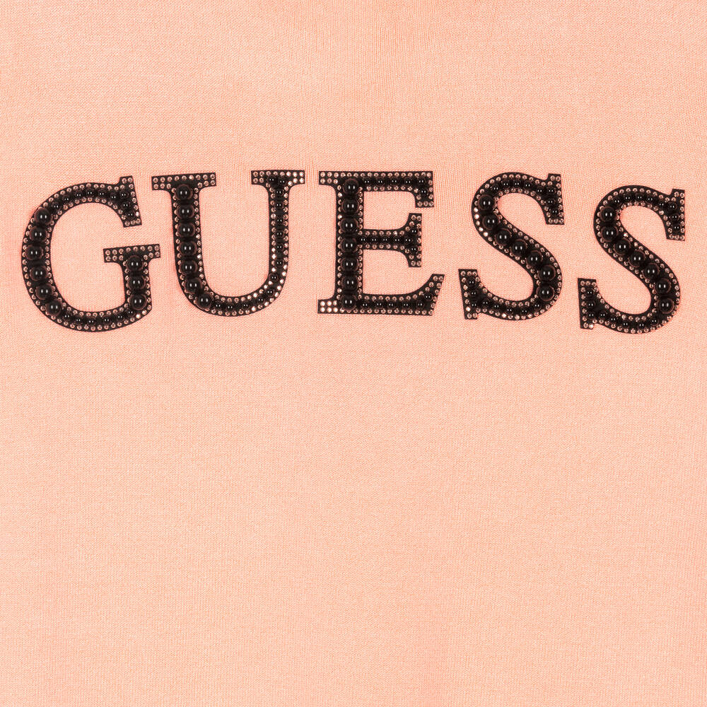 Guess-Розовое трикотажное платье для девочек-подростков | Childrensalon Outlet