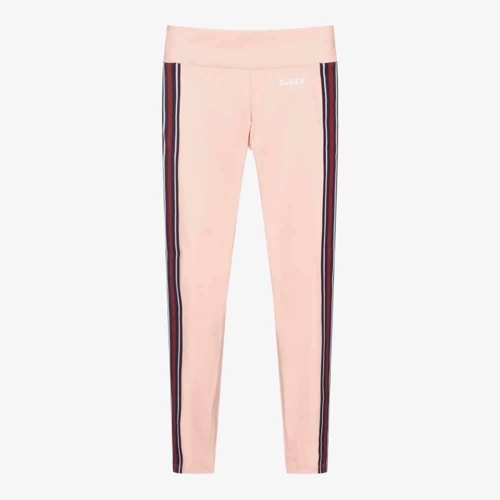 Guess-Teen Girls Pink Logo Leggings | Childrensalon Outlet