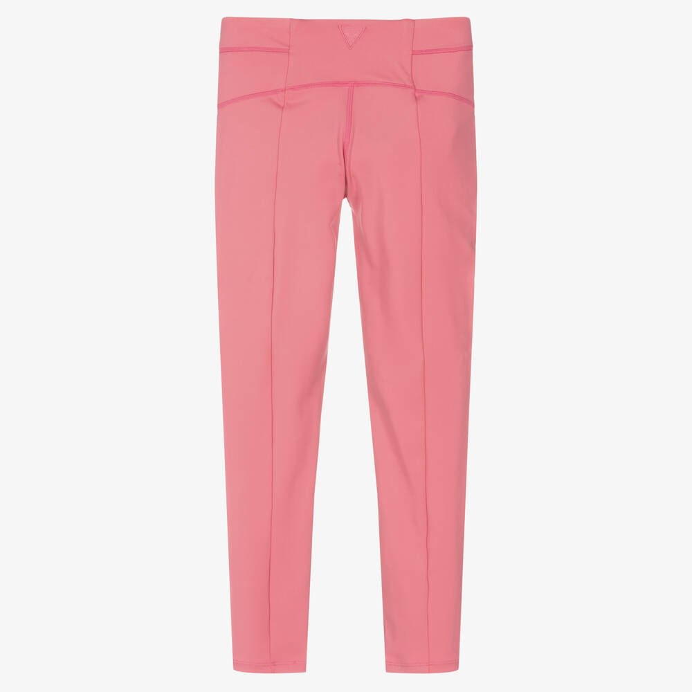 Guess-Teen Girls Pink Logo Leggings | Childrensalon Outlet