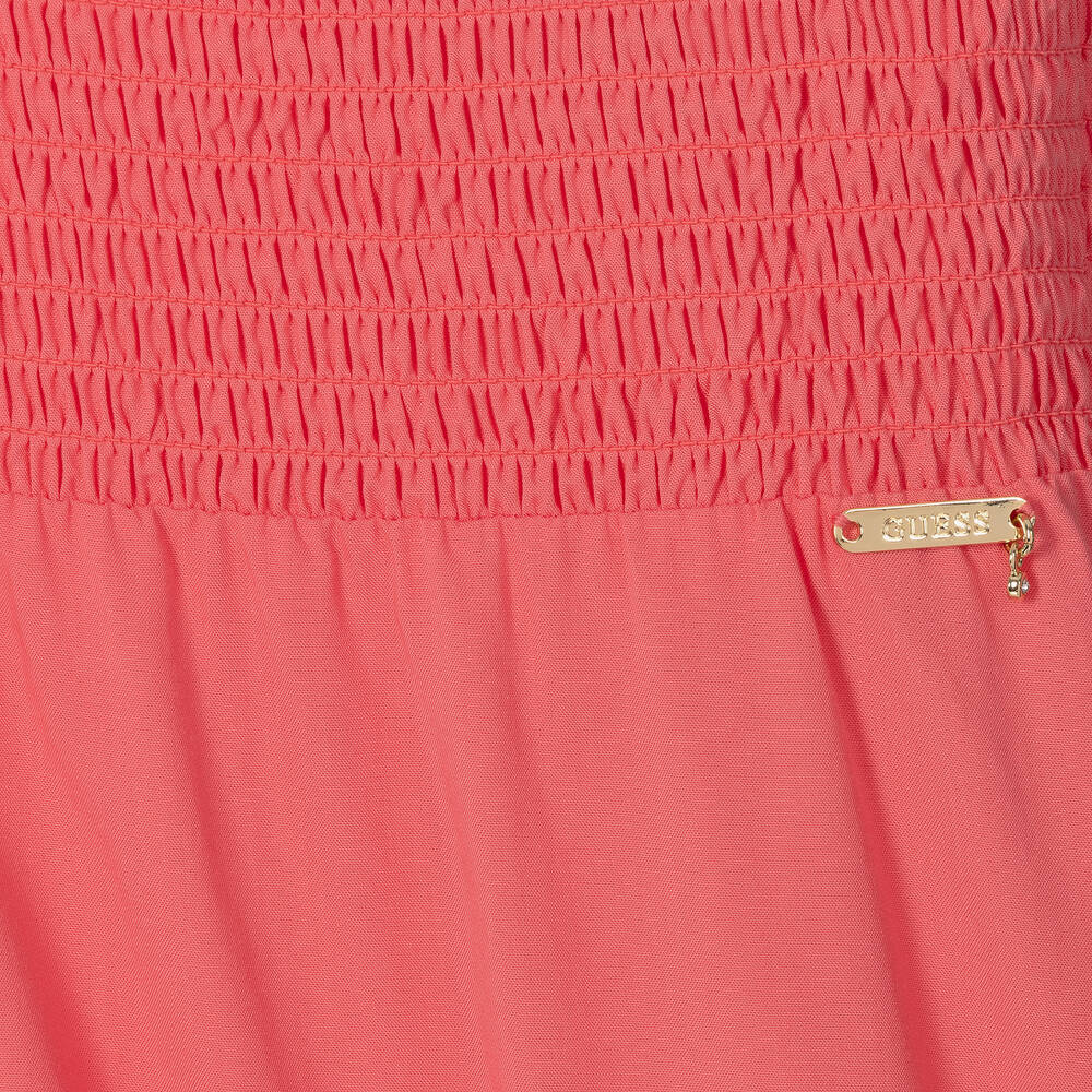 Guess-Розовое платье с рюшами | Childrensalon Outlet