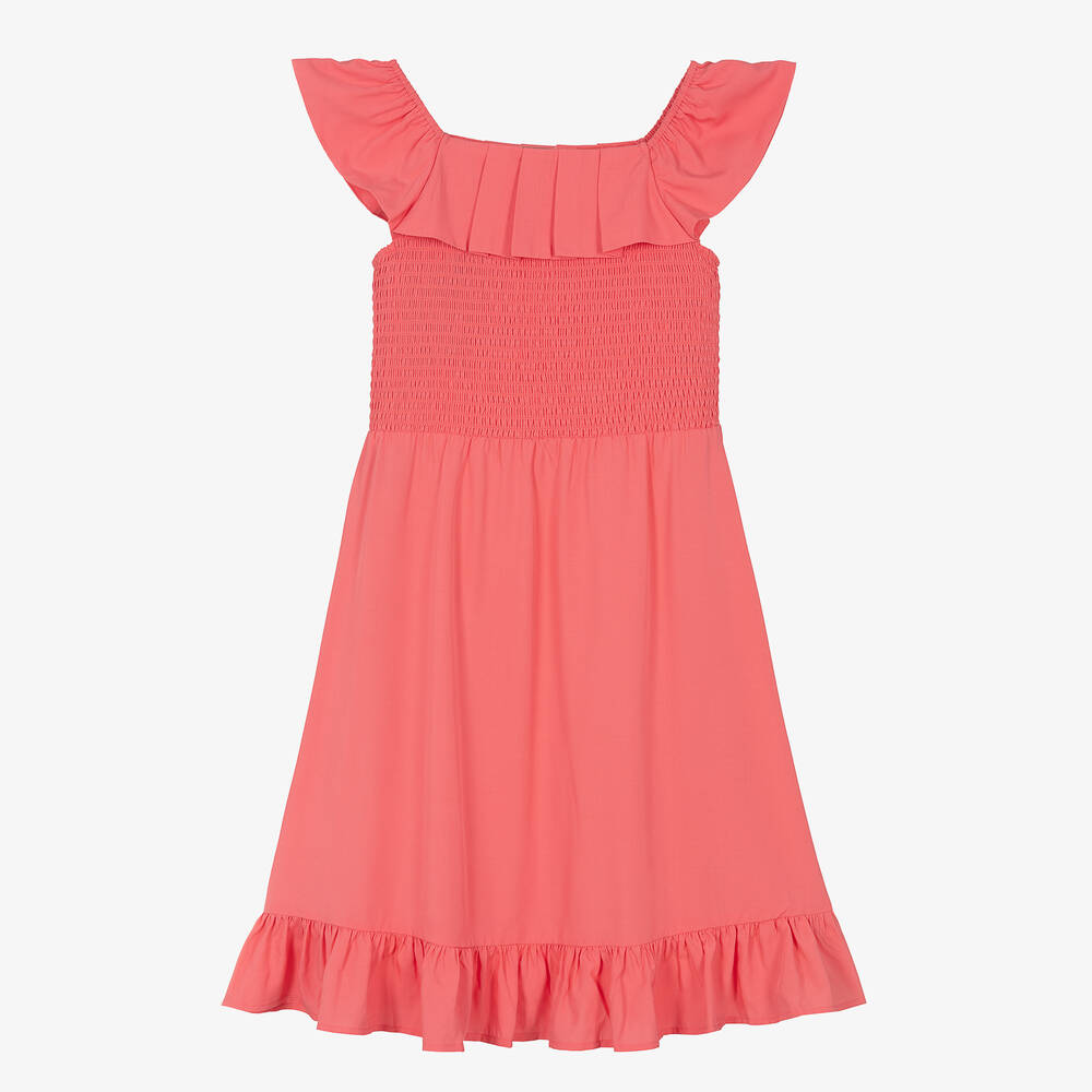 Guess Robe rose a volants ado fille Childrensalon Outlet