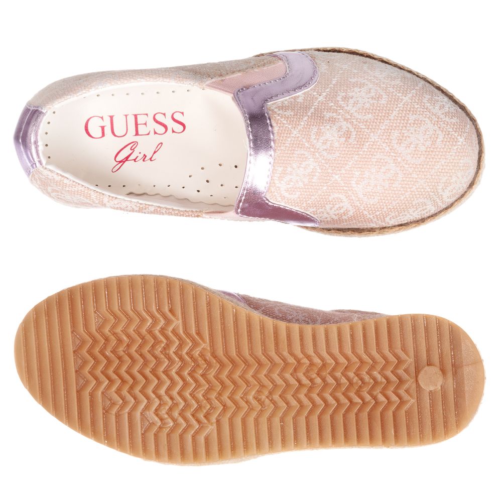 girls pink slip on shoes