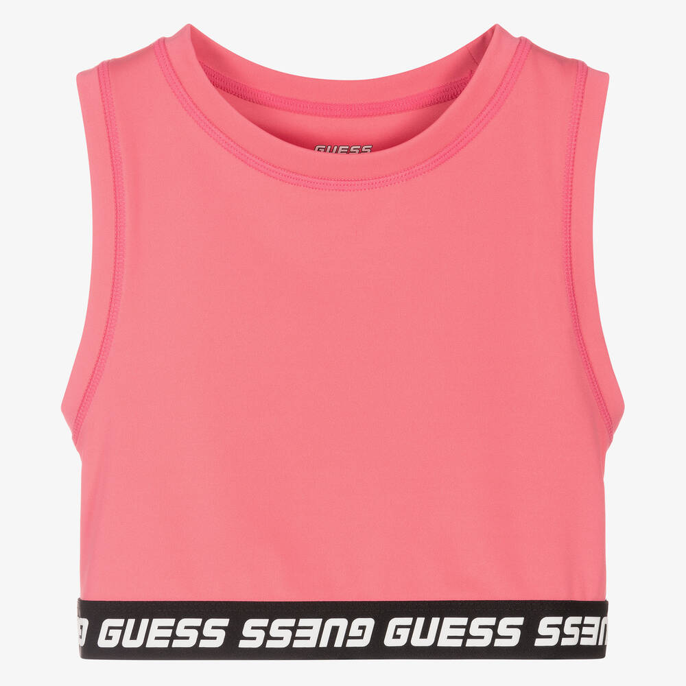 Guess - Розовый спортивный топ для девочек-подростков | Childrensalon