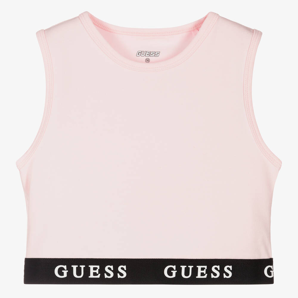 Guess - Розовый спортивный топ для девочек-подростков | Childrensalon