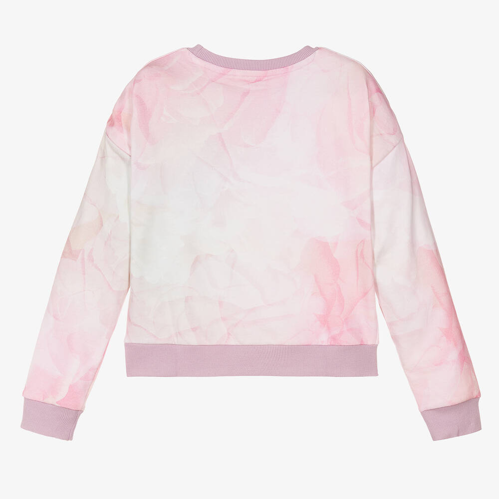 Guess-Teen Girls Pink Tie-Dye Sweatshirt | Childrensalon Outlet