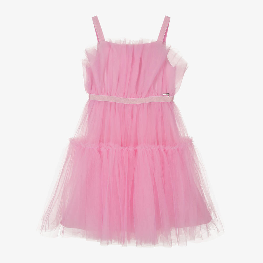 Guess Robe rose en tulle ado Childrensalon Outlet