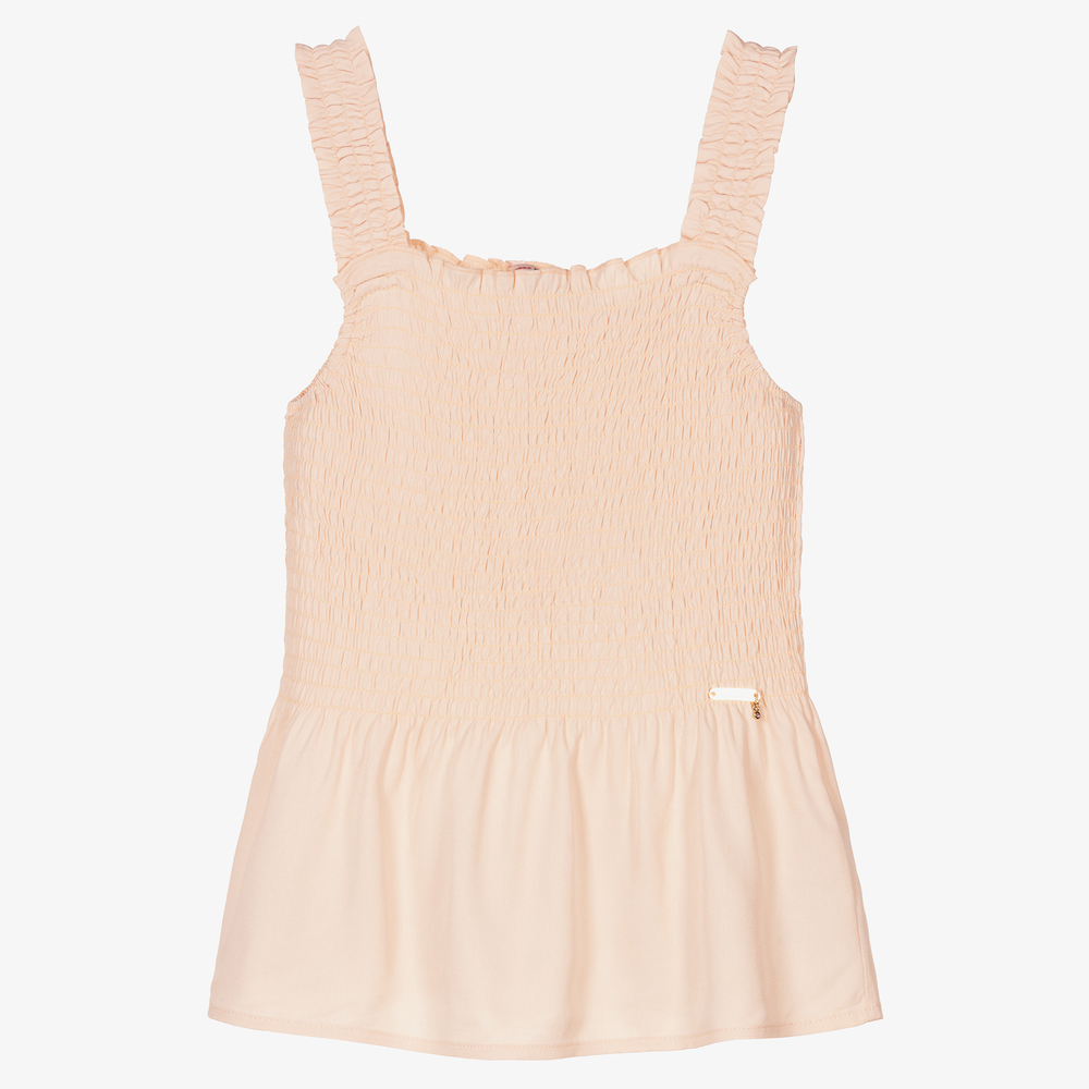 Guess-Teen Girls Pink Viscose Top | Childrensalon Outlet