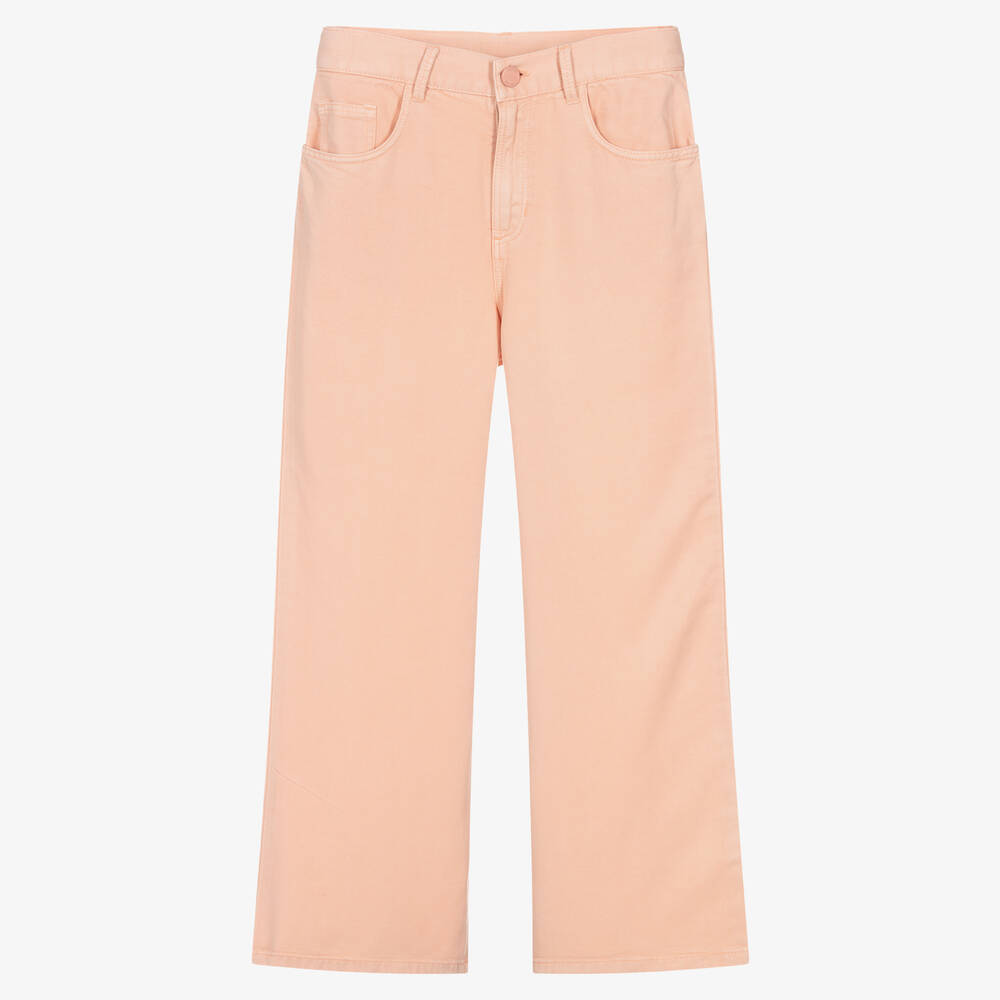 Guess - Teen Girls Pink Wide-Leg Tencel Jeans | Childrensalon