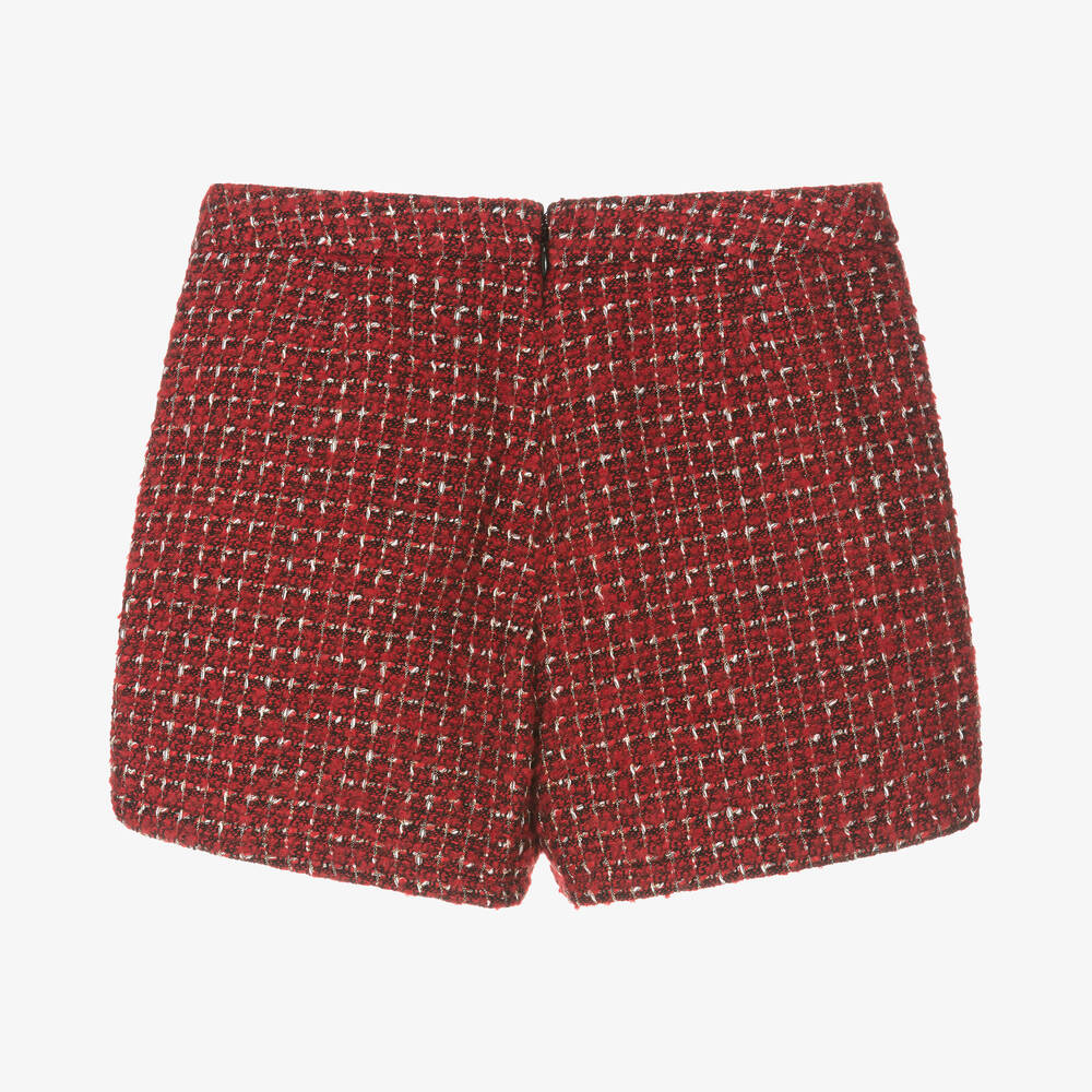 Guess-Красные твидовые шорты для подростков | Childrensalon Outlet