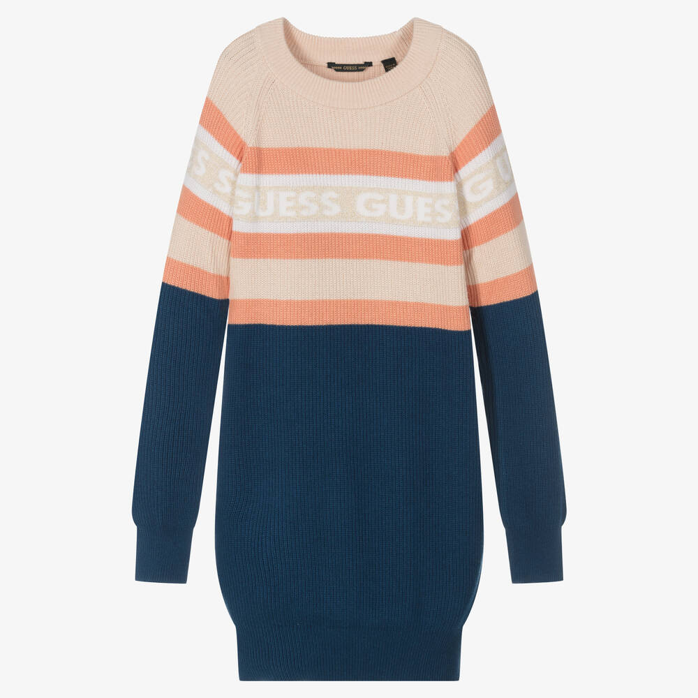 Guess - Платье-свитер в полоску для девочек-подростков | Childrensalon