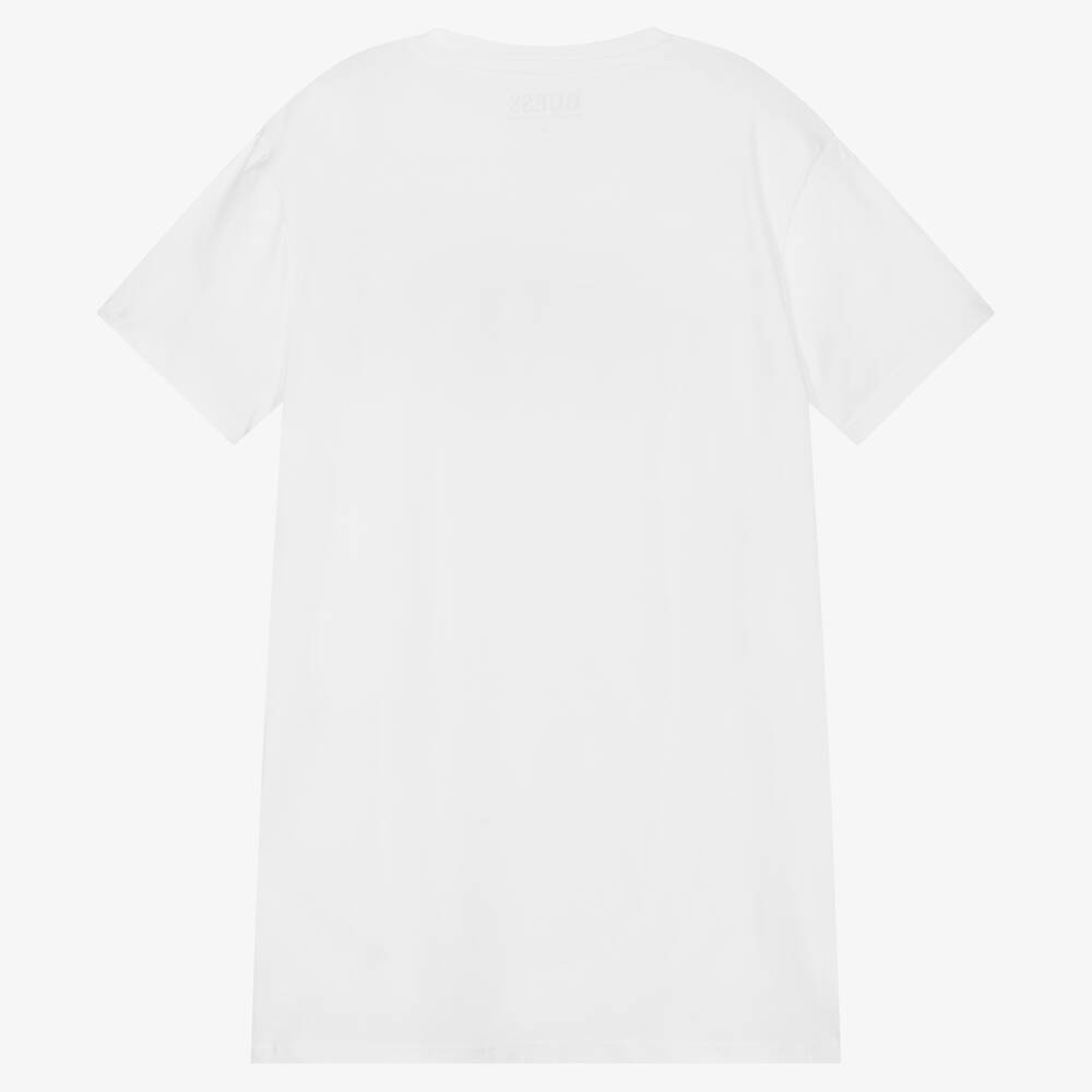 Guess-Белое платье из джерси для девочек-подростков | Childrensalon Outlet