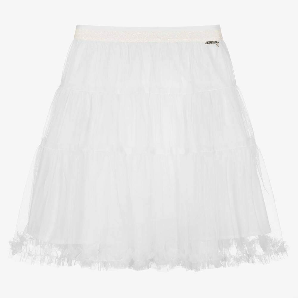 Guess - Белая юбка-пачка для подростков | Childrensalon