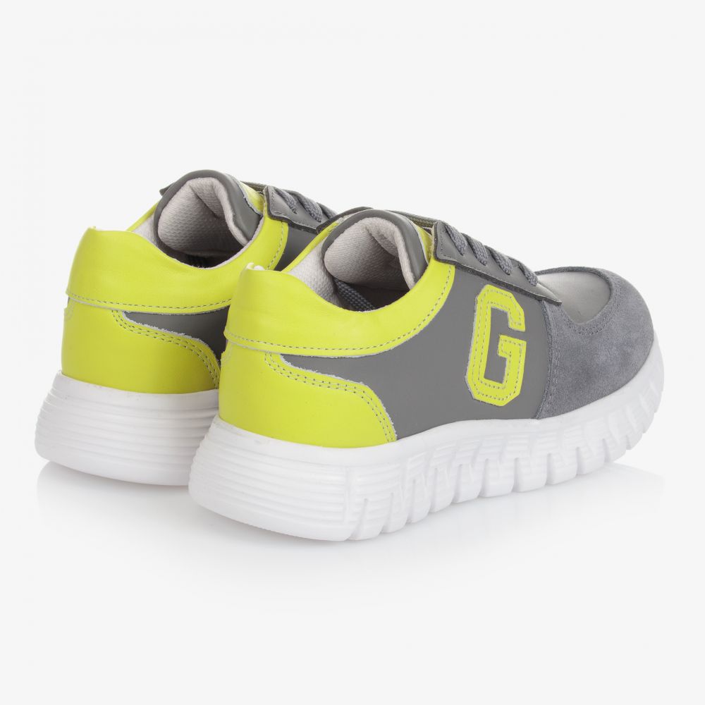 Guess-Серые кожаные кроссовки для подростков | Childrensalon Outlet