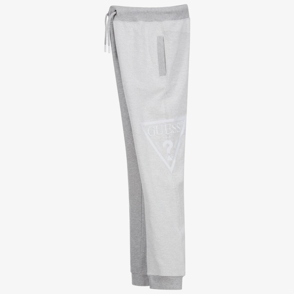 Guess-Teen Grey Logo Joggers | Childrensalon Outlet