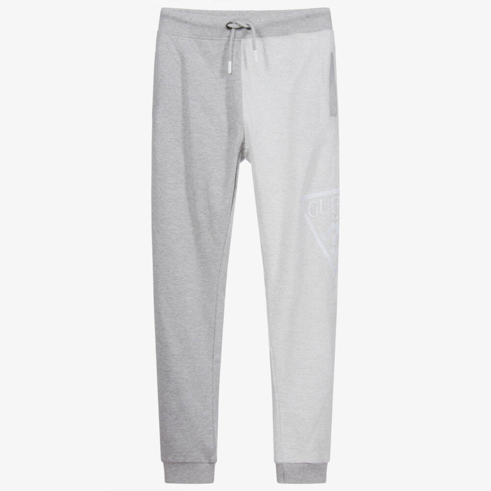 Guess-Teen Grey Logo Joggers | Childrensalon Outlet