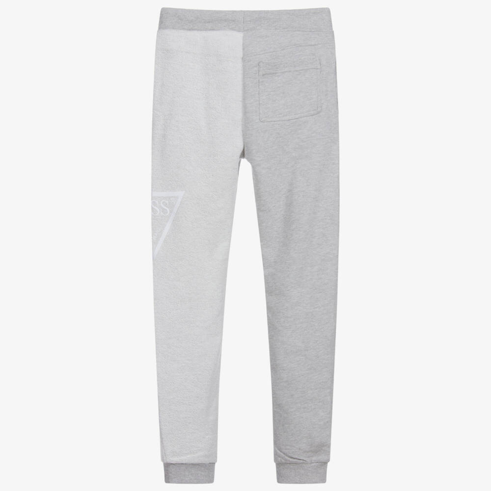 Guess-Teen Grey Logo Joggers | Childrensalon Outlet