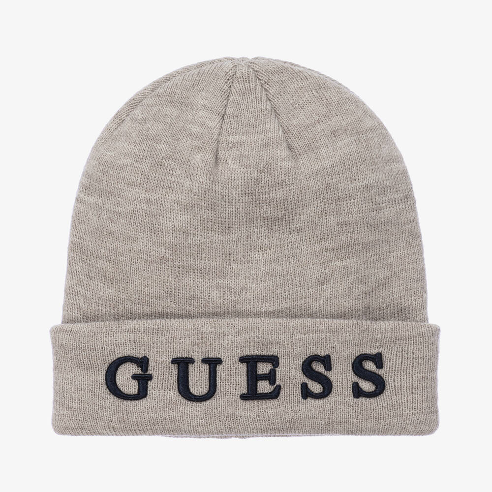 Guess - Teen Grey Wool Beanie  | Childrensalon