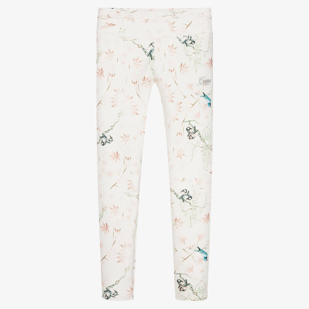 Guess-Teen Ivory & Pink Leggings | Childrensalon Outlet